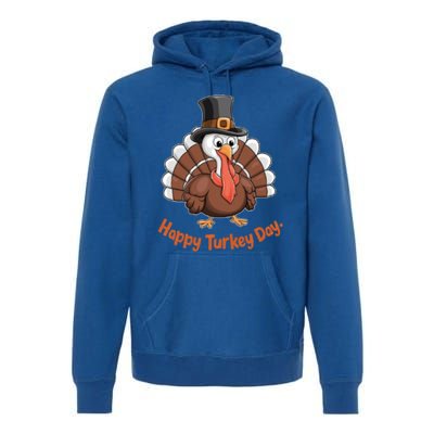 Happy Thanksgiving Birthday Graphic Happy Turkey Day Gift Premium Hoodie