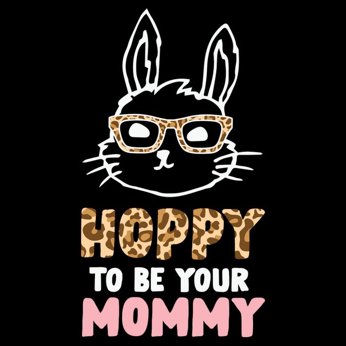 Hoppy To Be Your Mommy Easter Mom Mother's Day Easter Day 16 in Basic Backpack