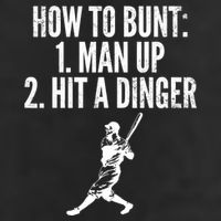How To Bunt, Hit A Dinger Funny Baseball Player Home Run Fun Trucker Hat