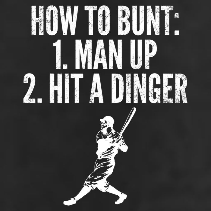 How To Bunt, Hit A Dinger Funny Baseball Player Home Run Fun Trucker Hat