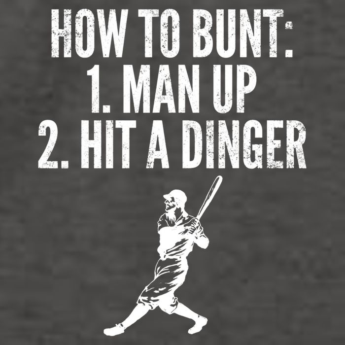 How To Bunt, Hit A Dinger Funny Baseball Player Home Run Fun Vector Backpack