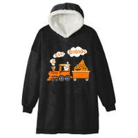 Halloween Train Boo Ghost Pumpkin Toddler Boys Hooded Wearable Blanket