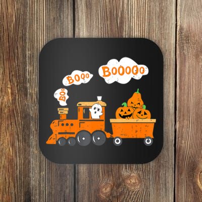 Halloween Train Boo Ghost Pumpkin Toddler Boys Coaster