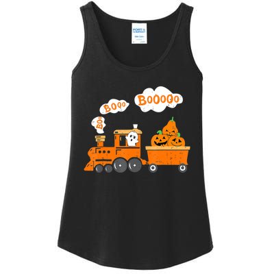 Halloween Train Boo Ghost Pumpkin Toddler Boys Ladies Essential Tank