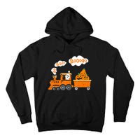 Halloween Train Boo Ghost Pumpkin Toddler Boys Tall Hoodie