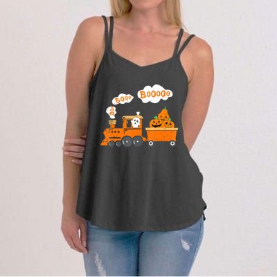 Halloween Train Boo Ghost Pumpkin Toddler Boys Women's Strappy Tank