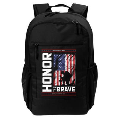 Honor The Brave Who Will Never Return Home Usa Memorial Day Patriotic Backpack