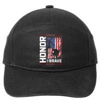 Honor The Brave Who Will Never Return Home Usa Memorial Day Patriotic 7-Panel Snapback Hat