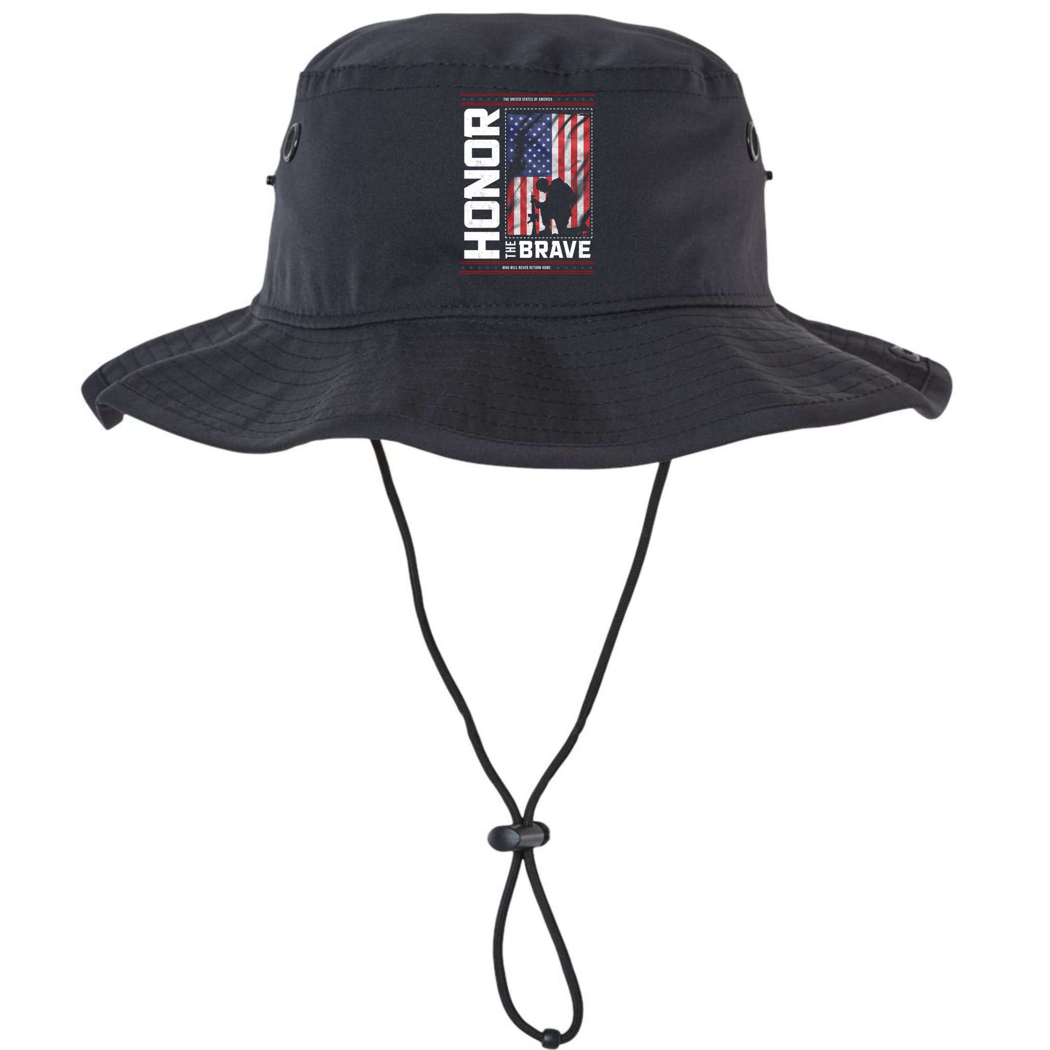 Honor The Brave Who Will Never Return Home Usa Memorial Day Patriotic Bucket Hat