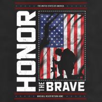 Honor The Brave Who Will Never Return Home Usa Memorial Day Patriotic Beanie