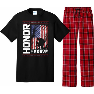 Honor The Brave Who Will Never Return Home Usa Memorial Day Patriotic Pajama Set