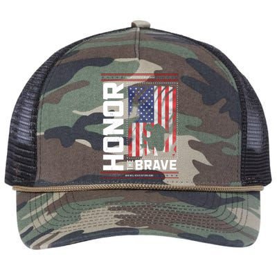 Honor The Brave Who Will Never Return Home Usa Memorial Day Patriotic Retro Rope Trucker Hat Cap