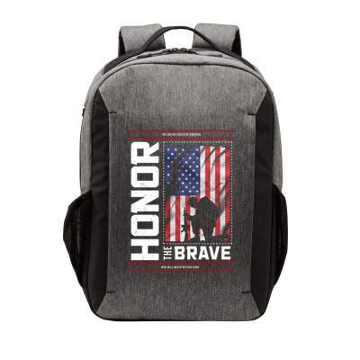 Honor The Brave Who Will Never Return Home Usa Memorial Day Patriotic Vector Backpack