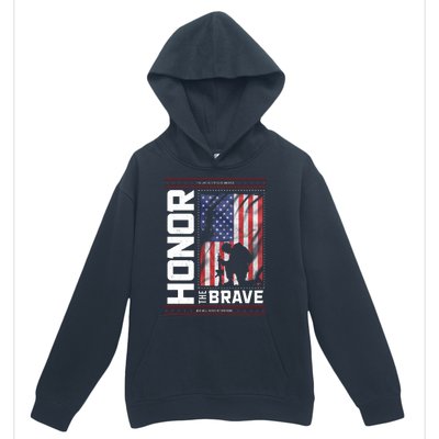 Honor The Brave Who Will Never Return Home Usa Memorial Day Patriotic Urban Pullover Hoodie