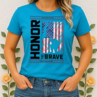 Honor The Brave Who Will Never Return Home Usa Memorial Day Patriotic Womens T-Shirt