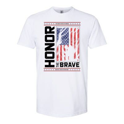 Honor The Brave Who Will Never Return Home Usa Memorial Day Patriotic Softstyle® CVC T-Shirt