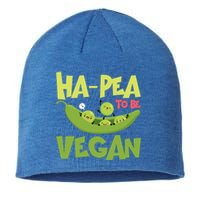 Hagiftpea To Be Vegan Funny Veganism Food Cool Gift Sustainable Beanie