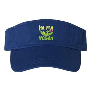 Hagiftpea To Be Vegan Funny Veganism Food Cool Gift Valucap Bio-Washed Visor