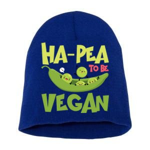 Hagiftpea To Be Vegan Funny Veganism Food Cool Gift Short Acrylic Beanie