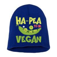 Hagiftpea To Be Vegan Funny Veganism Food Cool Gift Short Acrylic Beanie