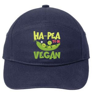 Hagiftpea To Be Vegan Funny Veganism Food Cool Gift 7-Panel Snapback Hat