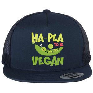 Hagiftpea To Be Vegan Funny Veganism Food Cool Gift Flat Bill Trucker Hat