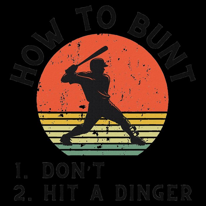 How To Bunt DonT Hit A Dinger Baseball Player 16oz Travel Tumbler