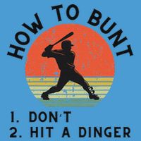 How To Bunt DonT Hit A Dinger Baseball Player Tie Dye Hoodie