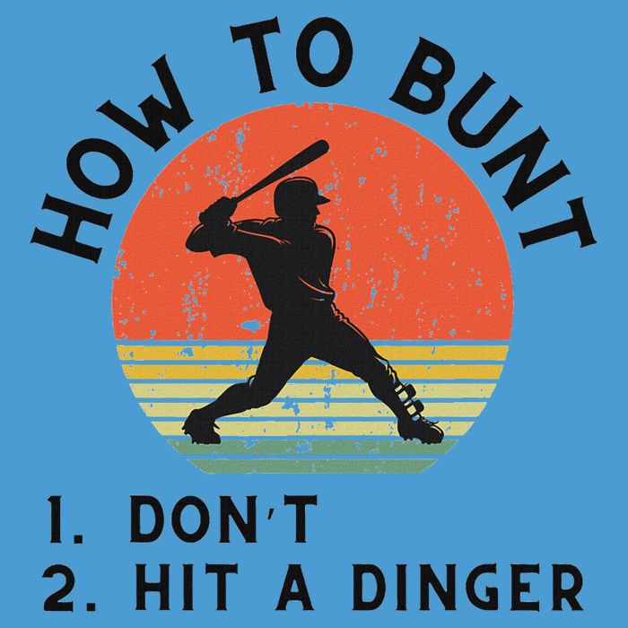 How To Bunt DonT Hit A Dinger Baseball Player Tie Dye Hoodie