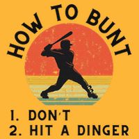 How To Bunt DonT Hit A Dinger Baseball Player Pom Pom 12in Knit Beanie