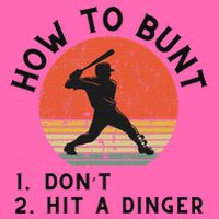 How To Bunt DonT Hit A Dinger Baseball Player Stripe Pom Pom Beanie