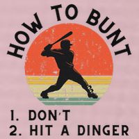 How To Bunt DonT Hit A Dinger Baseball Player 25L Jumbo Tote