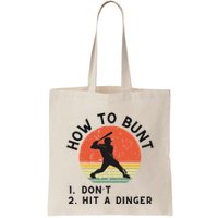 How To Bunt DonT Hit A Dinger Baseball Player Bag