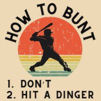 How To Bunt DonT Hit A Dinger Baseball Player Bag
