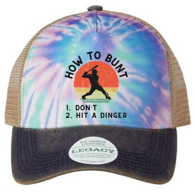 How To Bunt DonT Hit A Dinger Baseball Player Legacy Tie Dye Trucker Hat