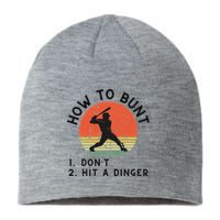 How To Bunt DonT Hit A Dinger Baseball Player Sustainable Beanie
