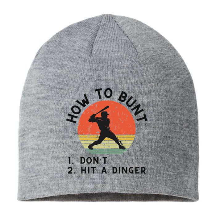 How To Bunt DonT Hit A Dinger Baseball Player Sustainable Beanie