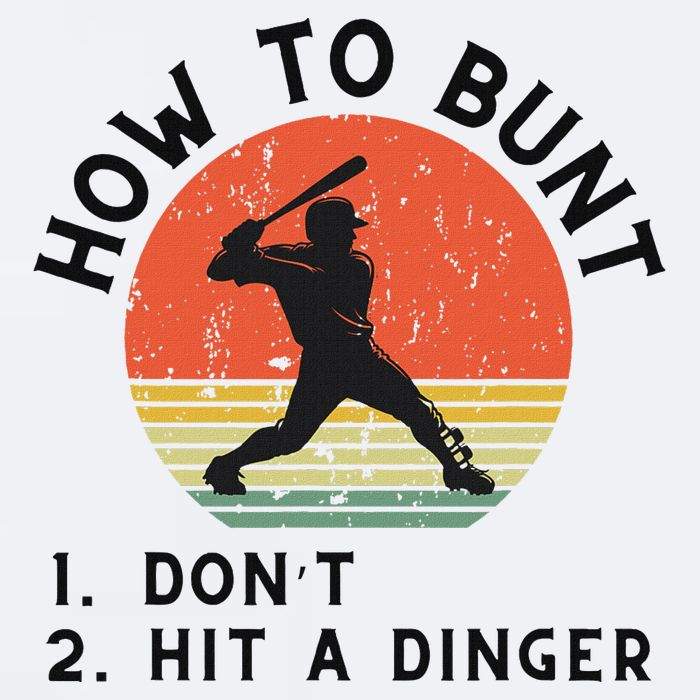 How To Bunt DonT Hit A Dinger Baseball Player Sueded Cloud Jersey T-Shirt