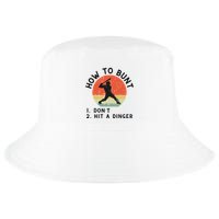 How To Bunt DonT Hit A Dinger Baseball Player Cool Comfort Performance Bucket Hat