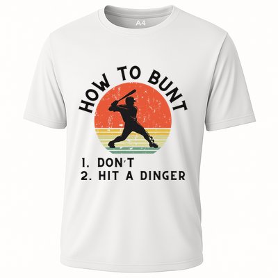How To Bunt DonT Hit A Dinger Baseball Player Performance Shirt