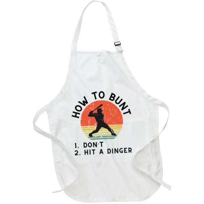 How To Bunt DonT Hit A Dinger Baseball Player Apron