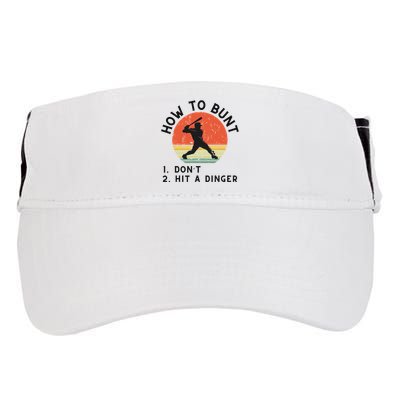 How To Bunt DonT Hit A Dinger Baseball Player Adult Drive Performance Visor
