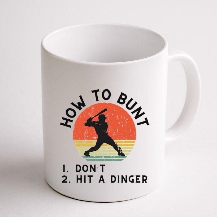 How To Bunt DonT Hit A Dinger Baseball Player Mug