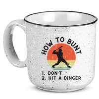 How To Bunt DonT Hit A Dinger Baseball Player 15oz Campfire Ceramic Mug