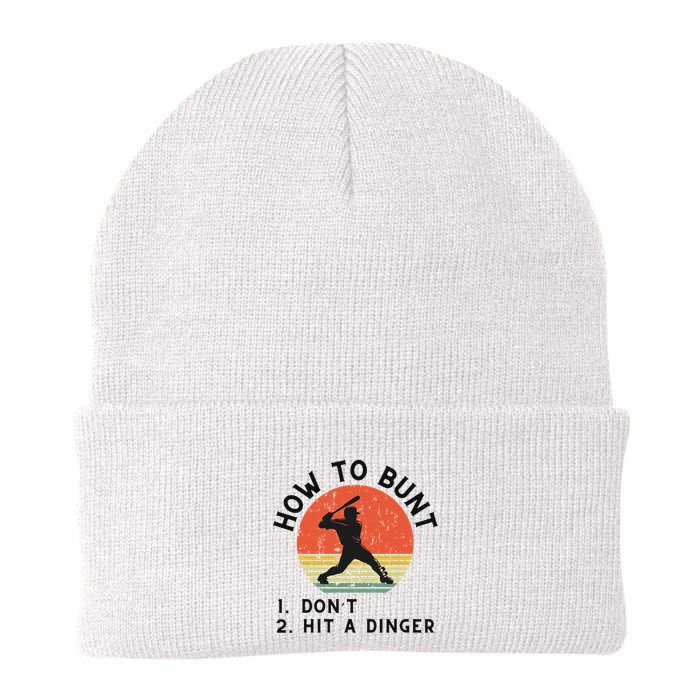 How To Bunt DonT Hit A Dinger Baseball Player Beanie