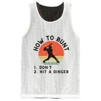 How To Bunt DonT Hit A Dinger Baseball Player Mesh Reversible Basketball Jersey Tank