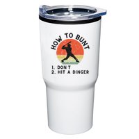 How To Bunt DonT Hit A Dinger Baseball Player Tumbler