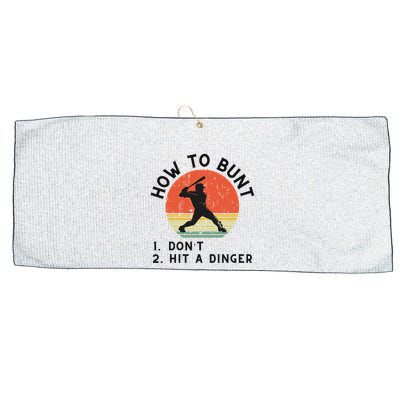 How To Bunt DonT Hit A Dinger Baseball Player Large Microfiber Waffle Golf Towel