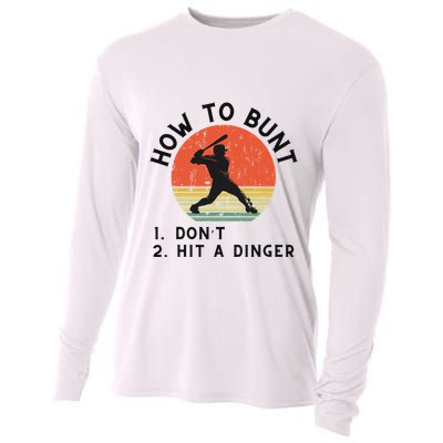 How To Bunt DonT Hit A Dinger Baseball Player Cooling Performance Long Sleeve Crew