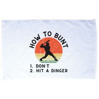 How To Bunt DonT Hit A Dinger Baseball Player Microfiber Hand Towel
